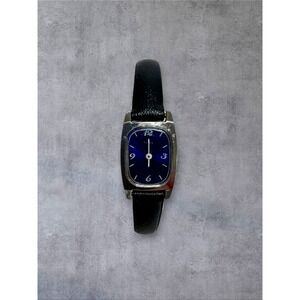 Timex Vintage Manual Wind Watch Womens Blue Parts Repair Rectangular